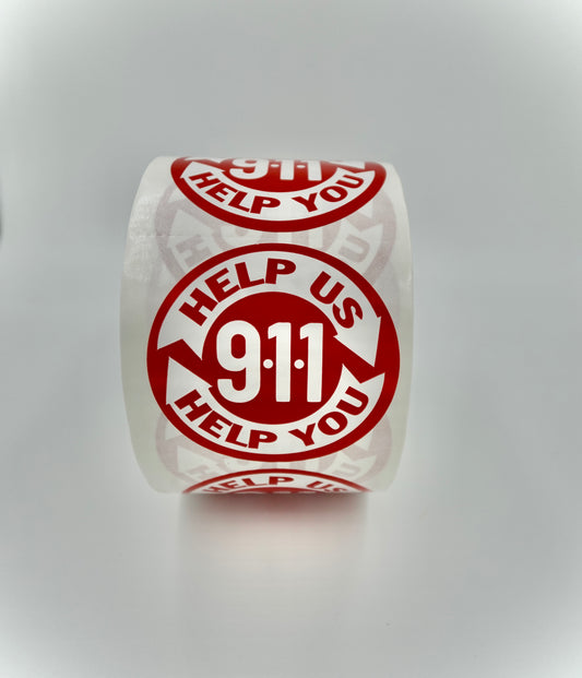 HELP US HELP YOU Stickers (Roll of 1000)