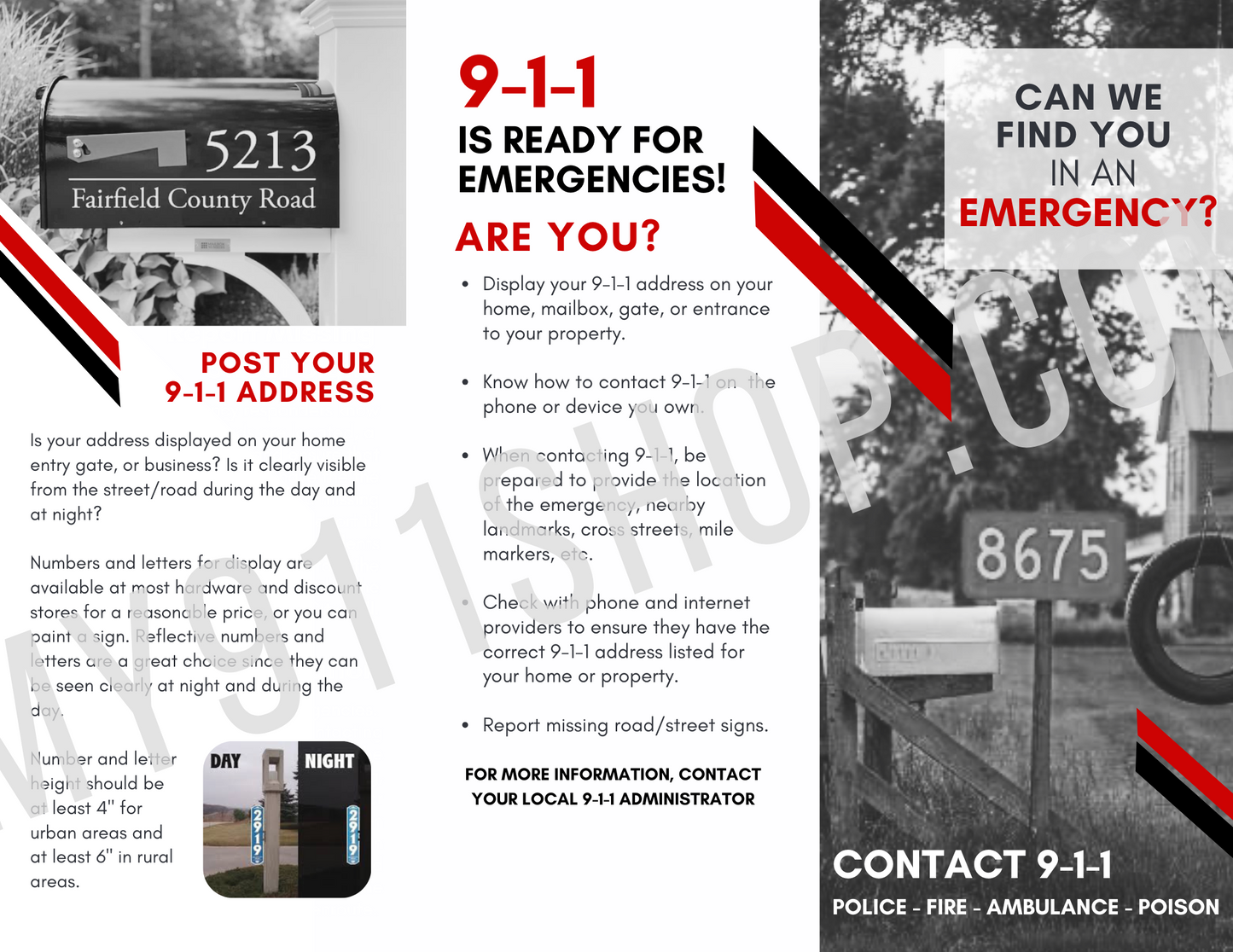 9-1-1 Addressing Brochure (ENGLISH VERSION)