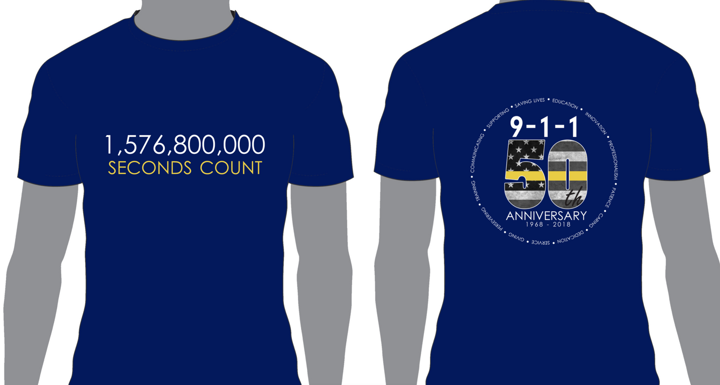 **CLEARANCE** 9-1-1 50th Anniversary T-Shirt