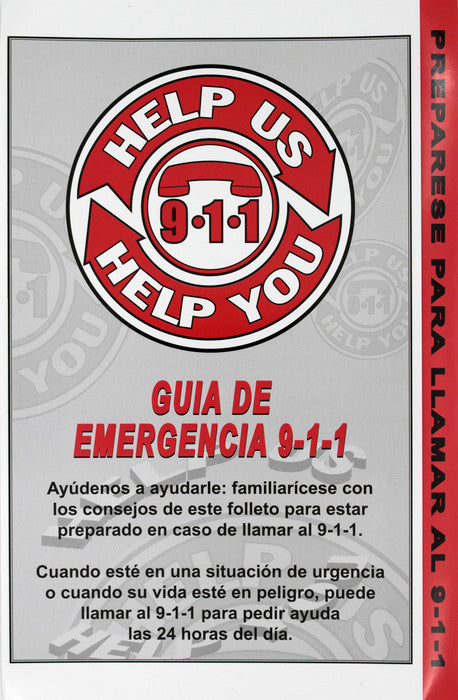 **CLEARANCE** Spanish 9-1-1 Emergency Guide Brochure