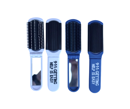FOLDING BRUSH W/MIRROR