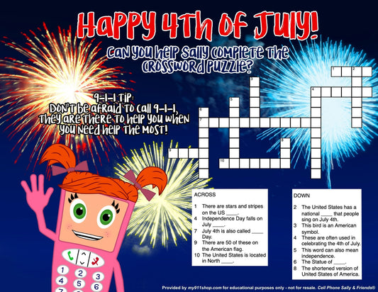 **FREEBIE** "Crossword with Cell Phone Sally" Activity Sheet