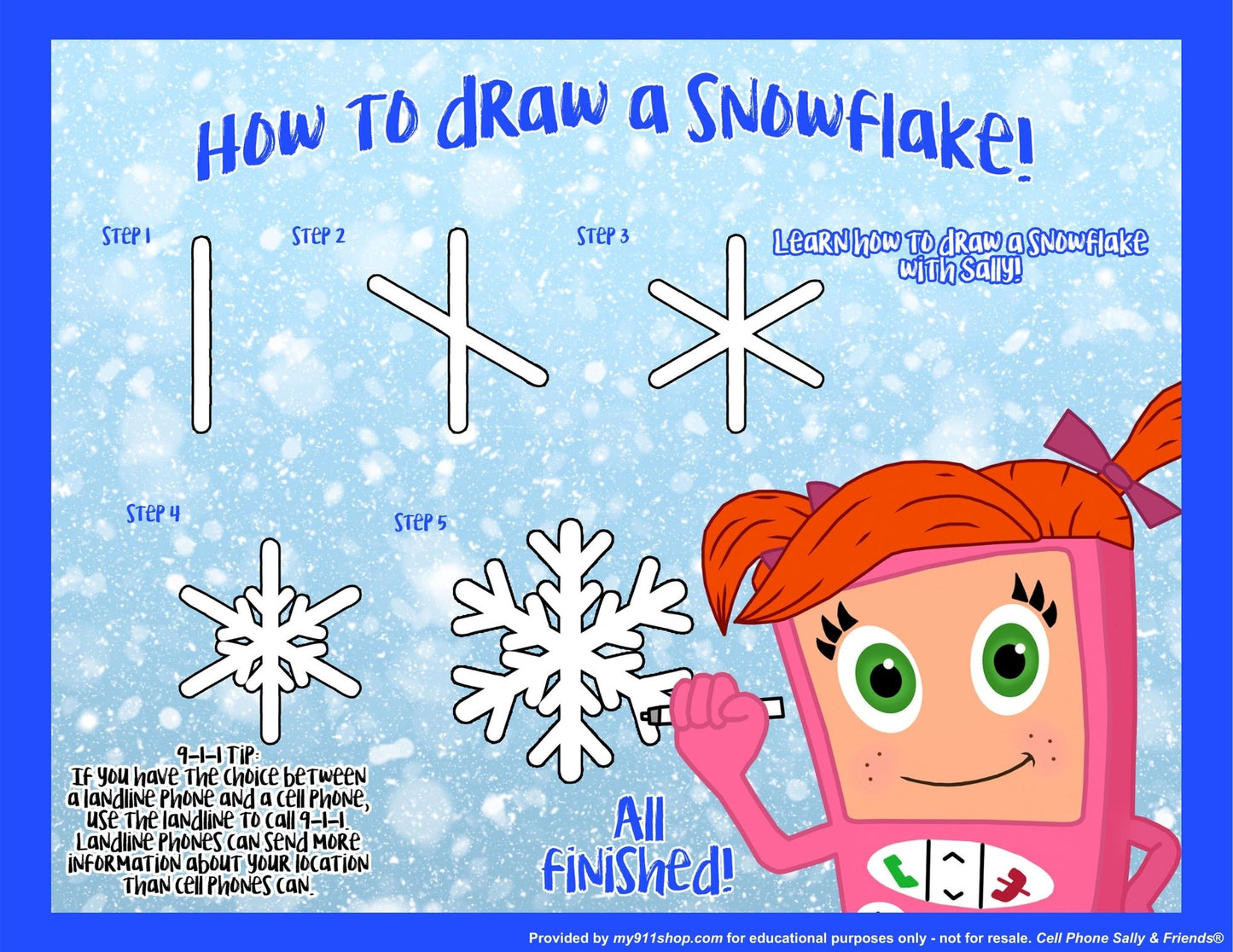 **FREEBIE** "How to Draw a Snowflake" Activity Sheet