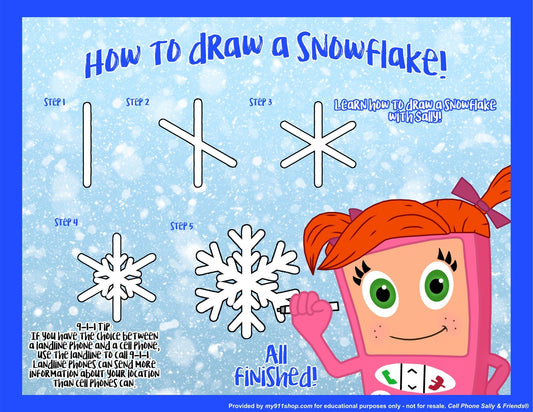 **FREEBIE** "How to Draw a Snowflake" Activity Sheet