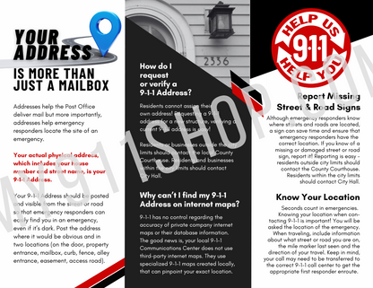9-1-1 Addressing Brochure (ENGLISH VERSION)