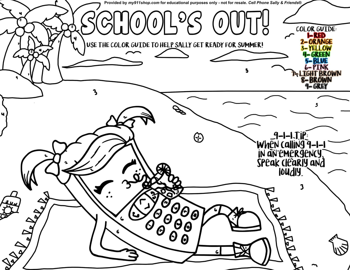 **FREEBIE** "School's Out!" Coloring Sheet