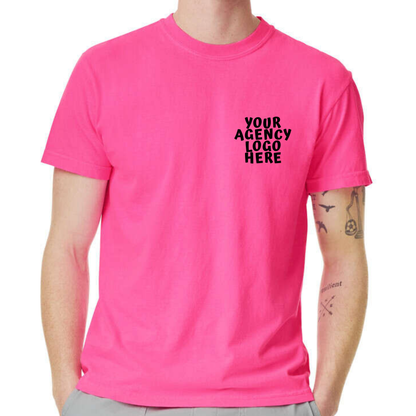 Custom T-Shirts w/ 9-1-1 Message & Agency Logo (min order of 12)