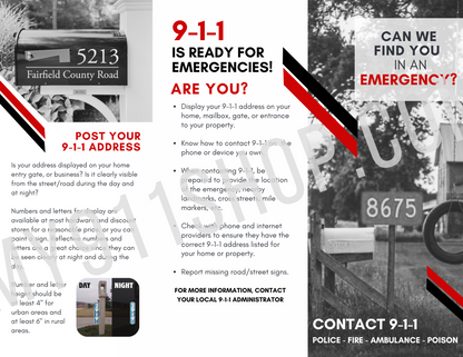 9-1-1 Addressing Brochure (ENGLISH VERSION)
