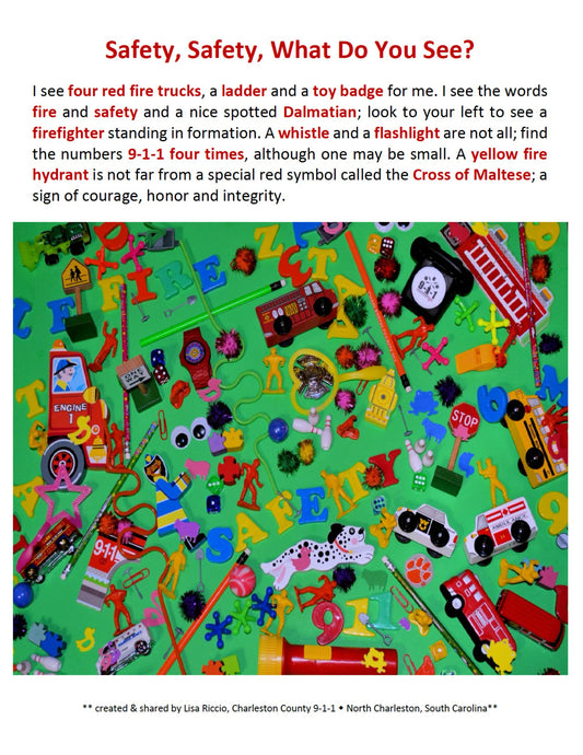 **FREEBIE** "Safety, Safety, What Do You See" Activity Sheet