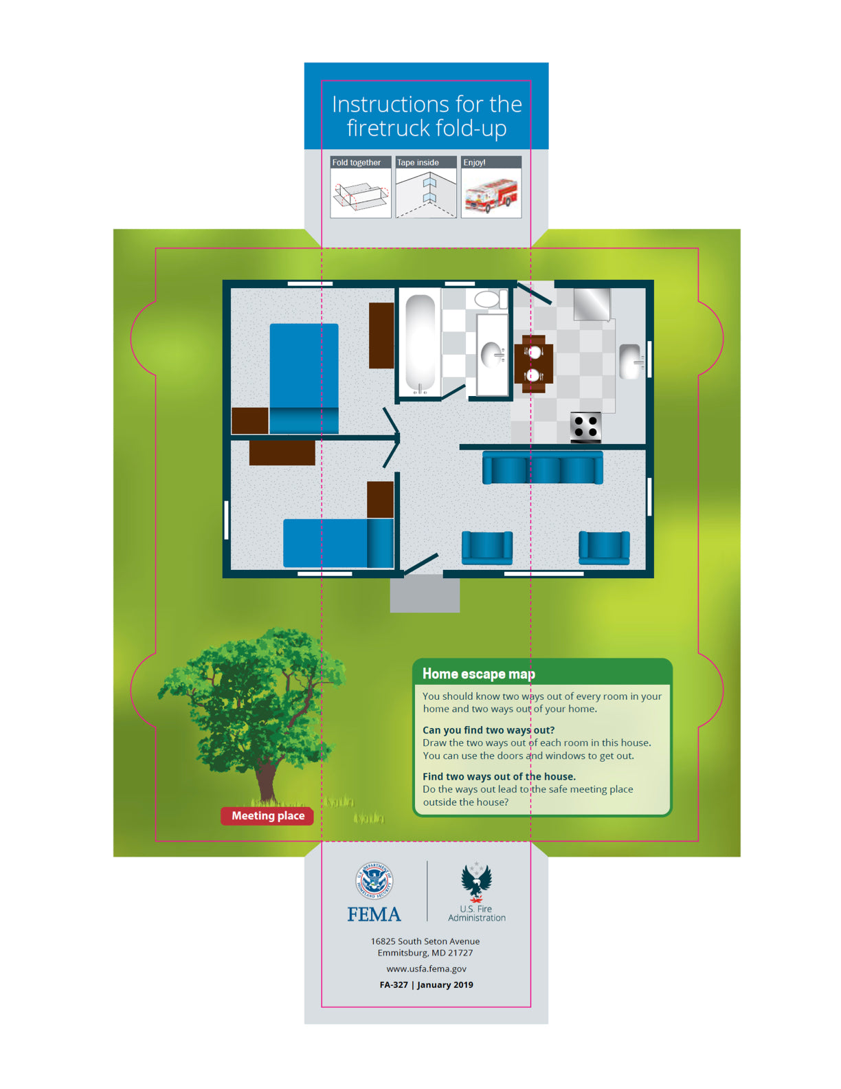 **FREEBIE** "Foldable Firetruck Side 2" Activity Sheet (Copy)