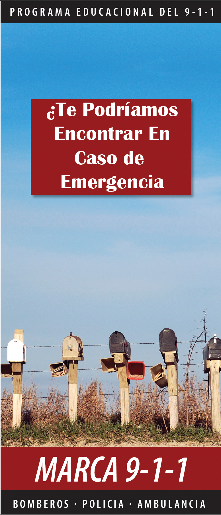 **CLEARANCE** 9-1-1 Rural Addressing Brochures (SPANISH VERSION)