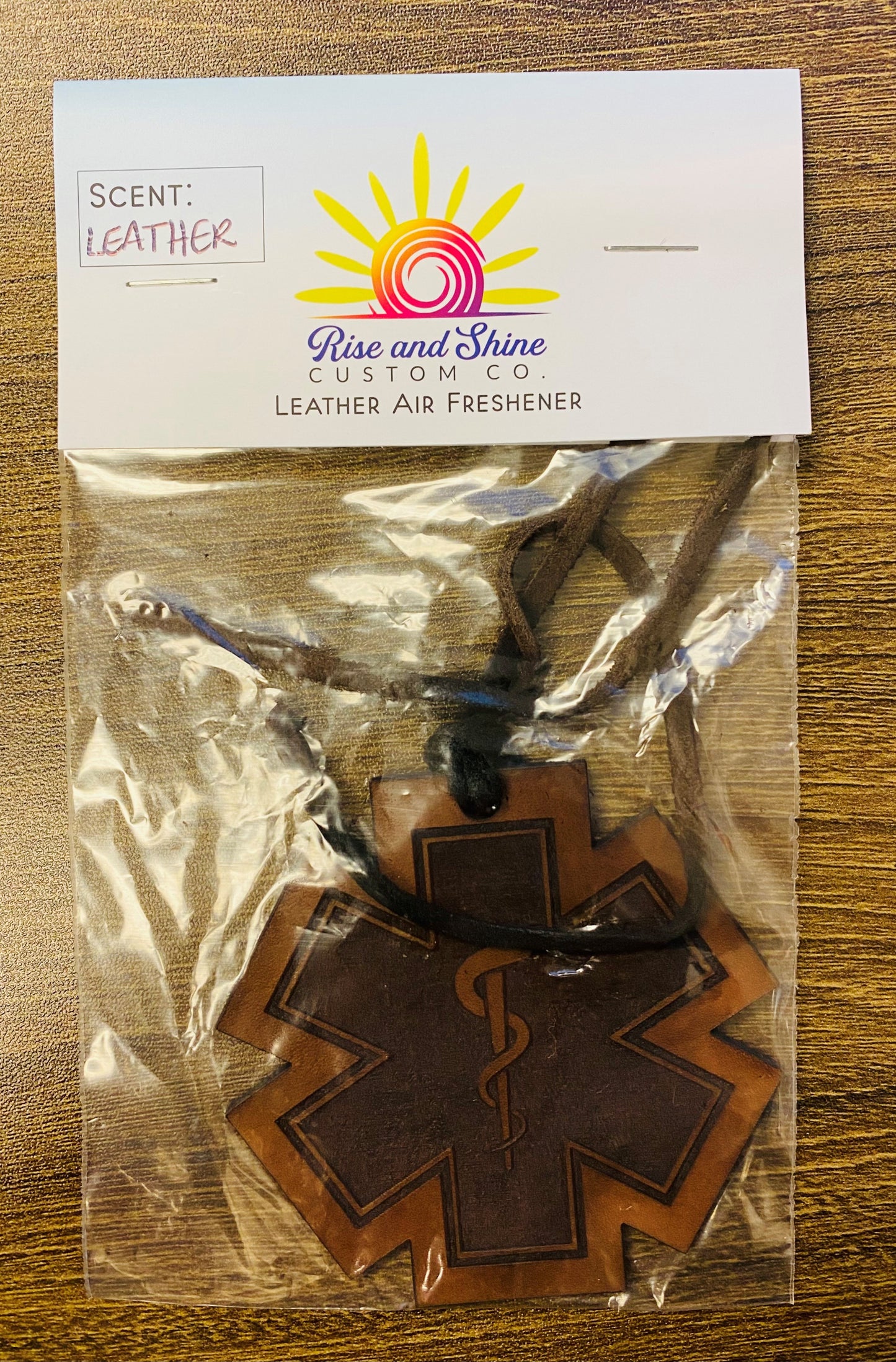 **CLEARANCE** Star of Life Reusable Leather Air Fresheners