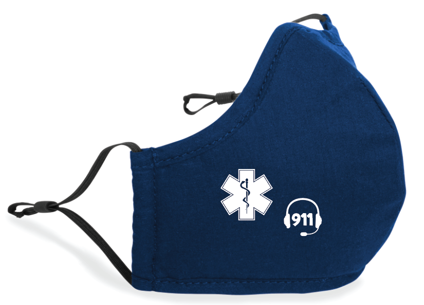 **CLEARANCE** Pkg of 5 - Reusable Face Mask Honoring First Responders