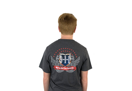 **CLEARANCE** 9-1-1 Badge/Wing T-Shirt
