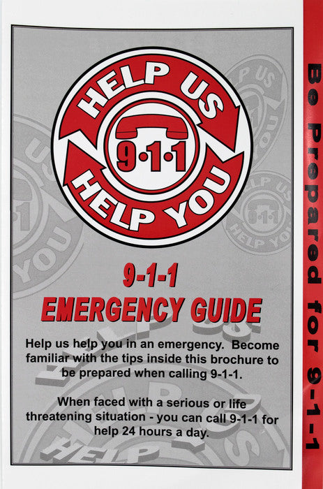**CLEARANCE** Pkg of 250 - 9-1-1 Emergency Guide Brochure